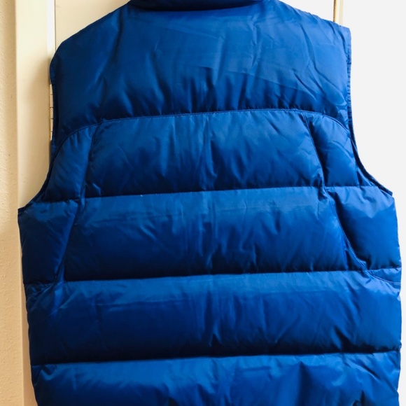 Men's‎ Blue Sleeveless Puffer Vest - Picture 6 of 6